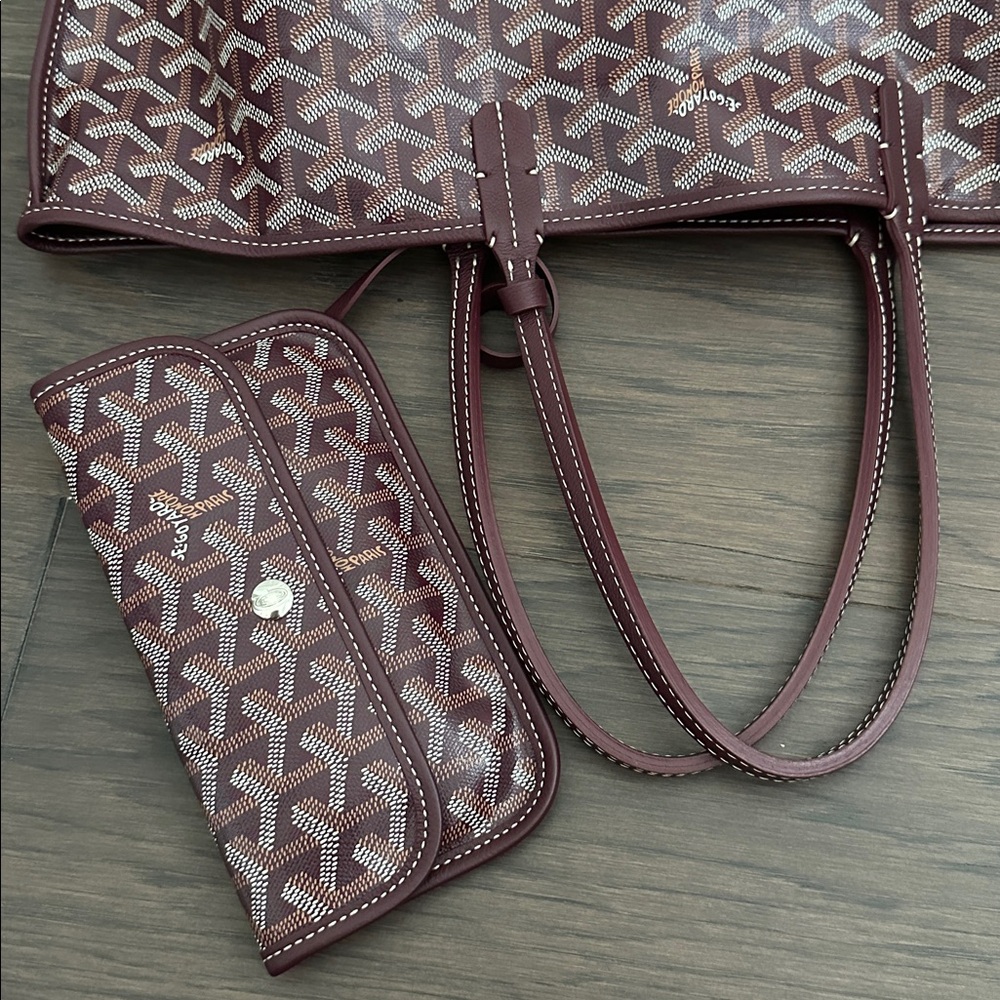 Goyard Anjou PM Bag Burgundy - Picture 5 of 12
